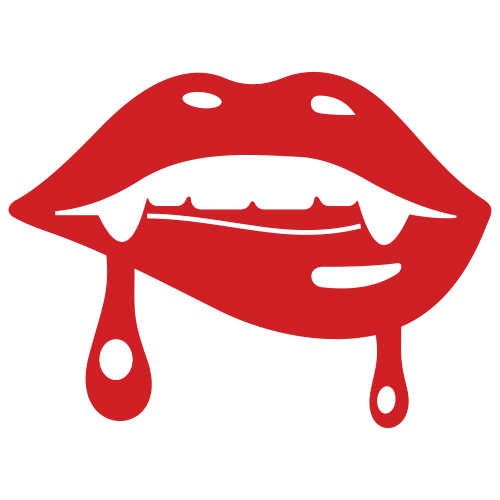Dripping Red Lips Svg