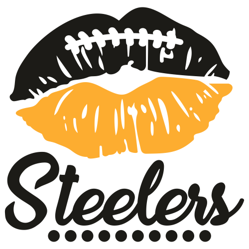 Steelers Lips Football Svg