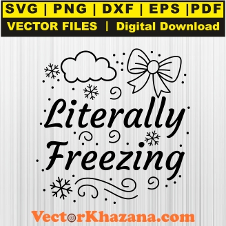 Literally Freezing Svg