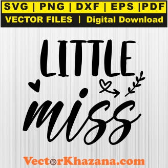 Little Miss Black Svg
