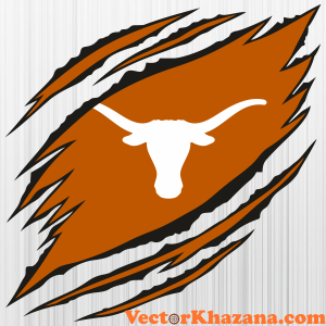 Texas Longhorns Ripped Claw Svg