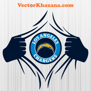 Los Angeles Chargers Superman Svg