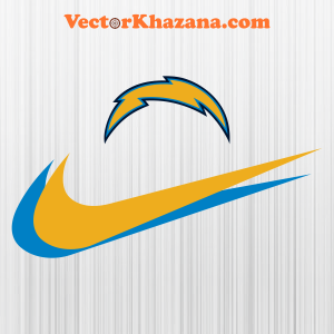 Los Angeles Chargers with Nike Symbol Svg