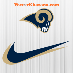 Los Angeles Rams with Nike Symbol Svg