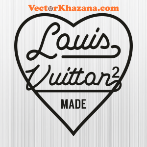 Louis Vuitton 2 Heart Svg