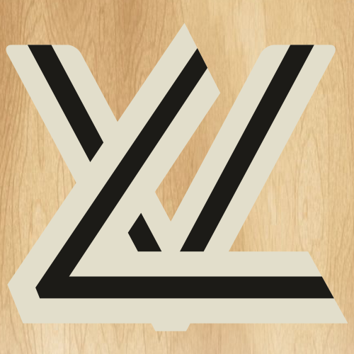 Louis Vuitton Black And White Svg