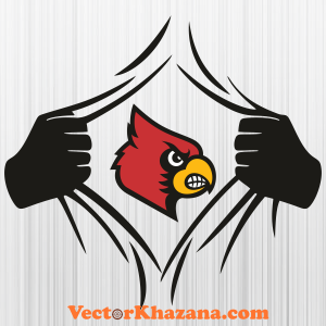 Louisville Cardinals Superhero Svg