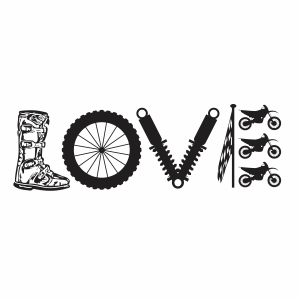 Love bike vector
