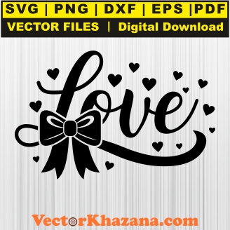 Love Bow Svg