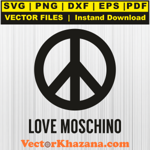 Love Moschino with Symbol Svg