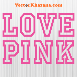 Love Pink Victoria Secret Svg