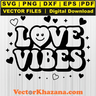 Love Vibes Black Svg