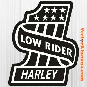 Harley Davidson Low Rider Svg
