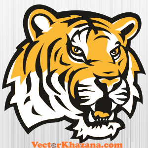 LSU Tigers Face Svg