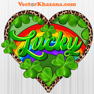 Lucky Heart With Leopard PNG