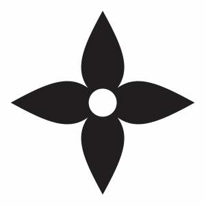 Lv Flower logo vector
