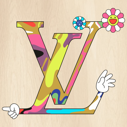 Louis Vuitton Cartoon SVG  Louis Vuitton Multicolour Logo PNG
