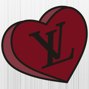 Louis Vuitton Love Heart Svg