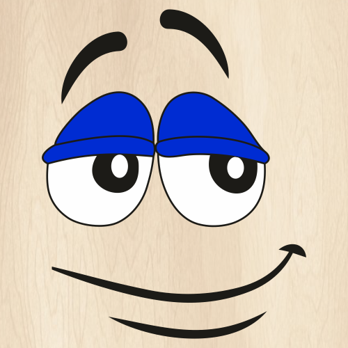 M And M Funny Face Svg