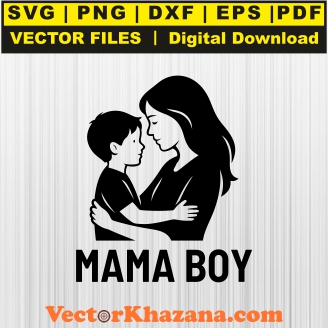 Mama Boy Svg