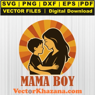 Mama Boy Svg