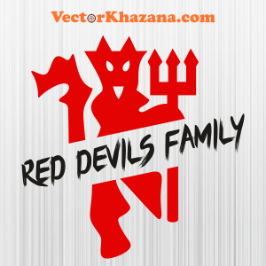 Manchester United Red Devils Family Svg