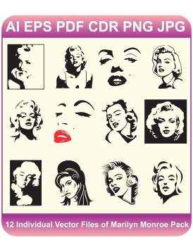 Marilyn Monroe vector pack design