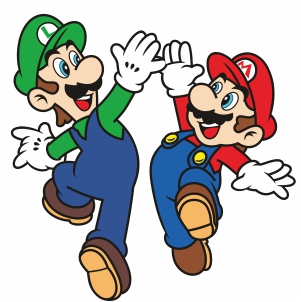 Luigi and Mario Svg