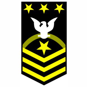 Navy Rank Master Chief Petty Officer insignia vector