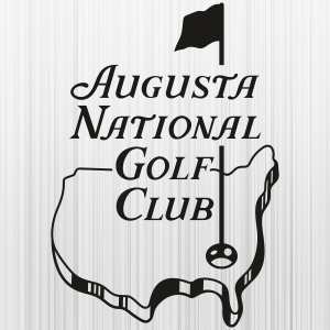 Masters Augusta National Golf Club Black Svg