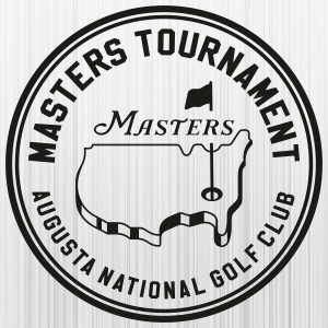 Masters  Augusta National Golf Club Black Svg