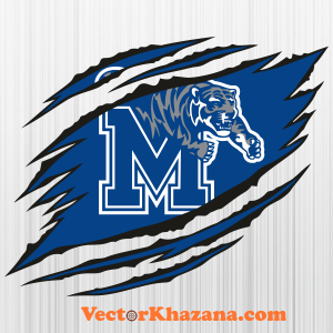 Memphis Tigers Ripped Svg