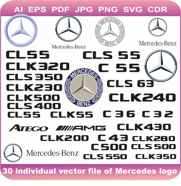 Mercedes-Benz Logo PNG vector in SVG, PDF, AI, CDR format