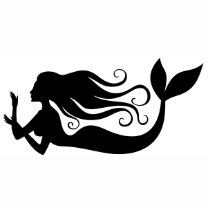 Mermaid Long Hairs vector