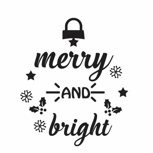 Merry And Bright Silhouette