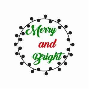 Merry And Bright Vector