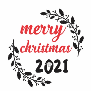 Merry Christmas 2021 vector | 2021 Merry Christmas Vector Image, SVG