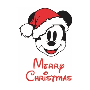 Mickey Mouse Merry Christmas Svg | Disney Christmas Png Vector