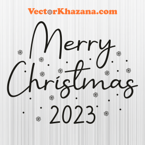 Merry Christmas 2023 Logo Svg