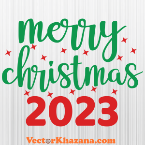 Merry Christmas 2023 Svg
