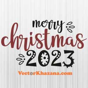 Merry Christmas 2023 Png Vector