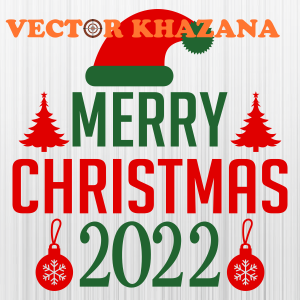 Merry Christmas Hat 2022 Svg
