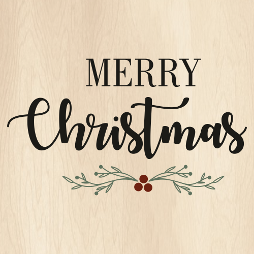 Merry Christmas Rustic Sign Svg