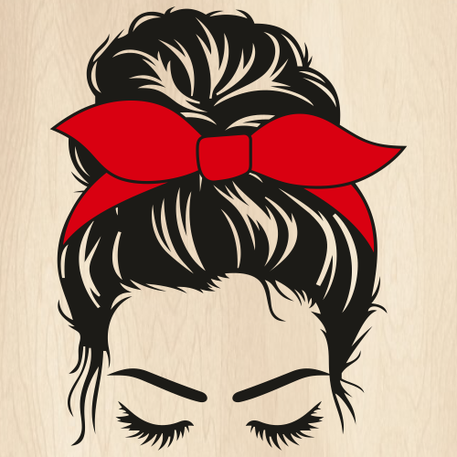 Messy Bun SVG