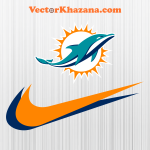 Miami Dolphins with Nike Symbol Svg