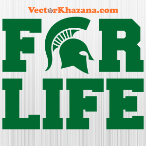 Michigan State For Life Svg