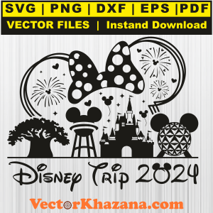 Minnie Disney Trip 2024 Svg
