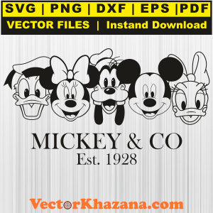 Mickey And Co Svg Png