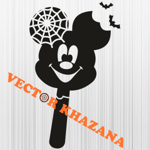 Mickey Head Halloween Ice Cream Svg