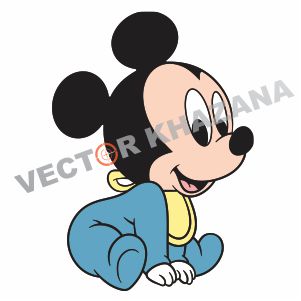 Baby Mickey Mouse Logo Vector